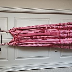 Zara combination crochet knit dress